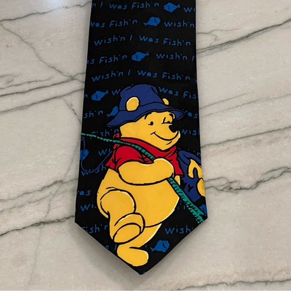 Disney Winnie The Pooh “I Was Fish’n” Tie - Picture 10 of 11